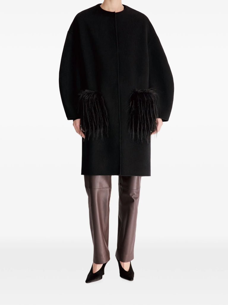 Cilia collarless coat