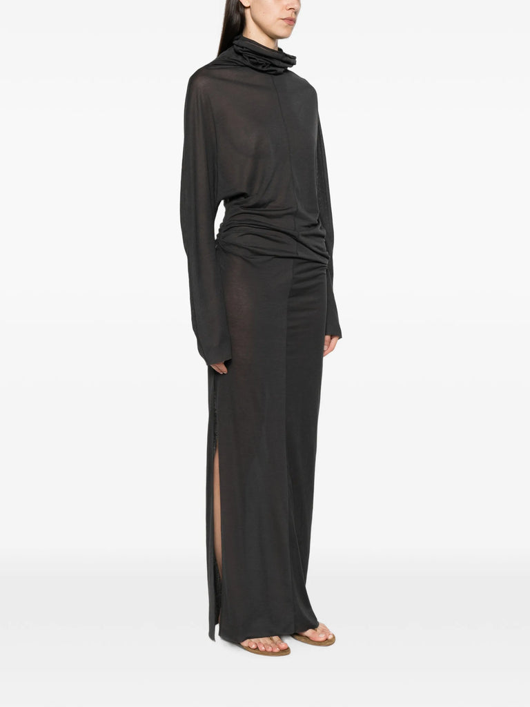 Lola ruched maxi dress