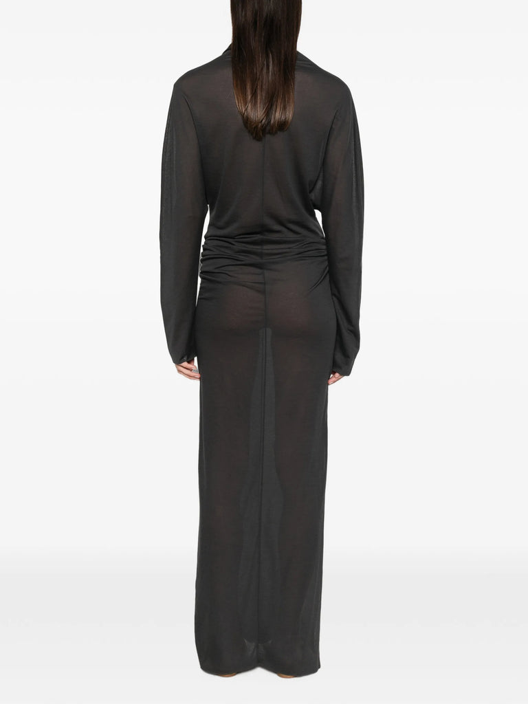 Lola ruched maxi dress