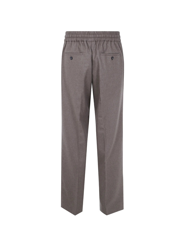 wide-leg drawstring trousers