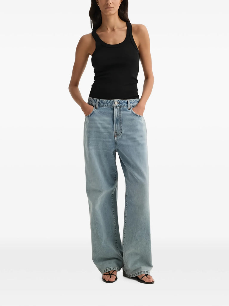 merino-wool scoop-neck tank top