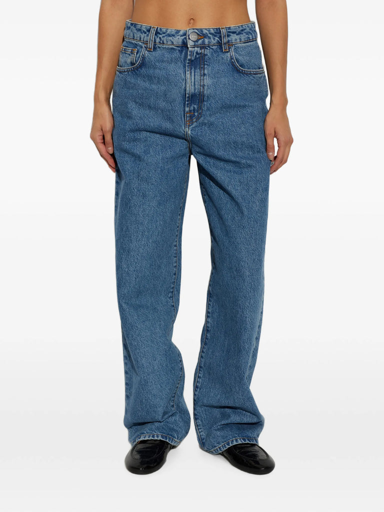 wide-leg jeans