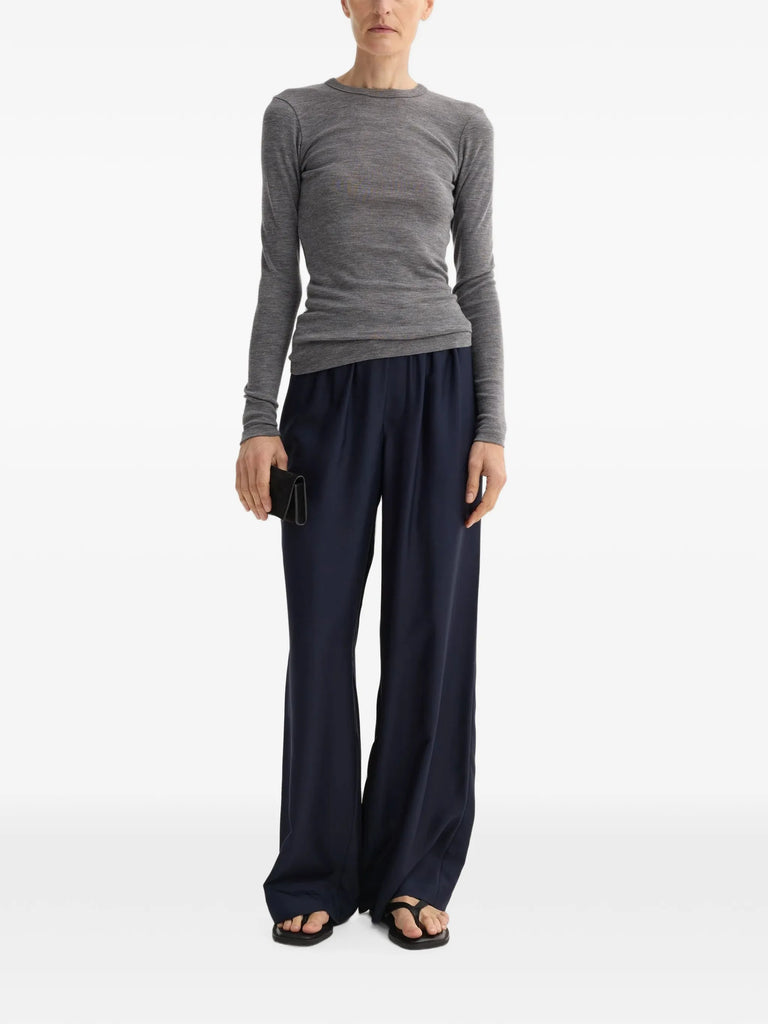 long-sleeved wool T-shirt