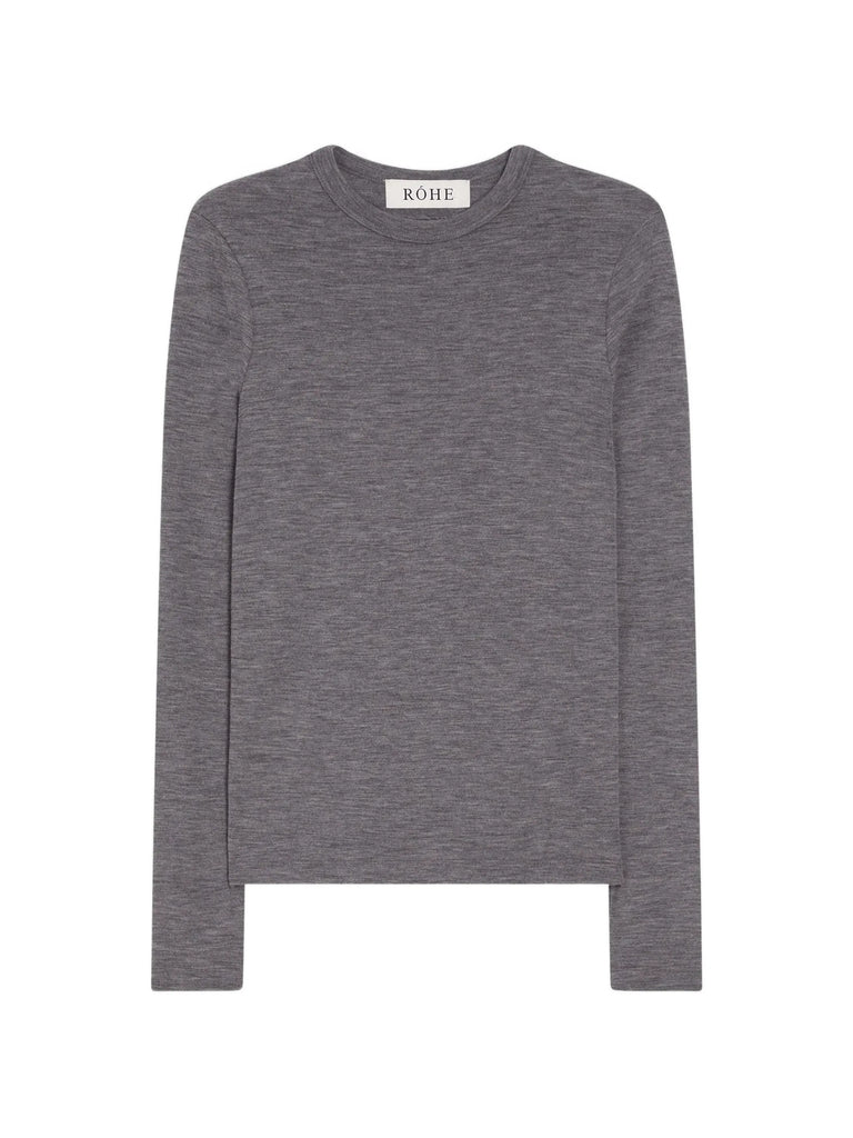 long-sleeved wool T-shirt