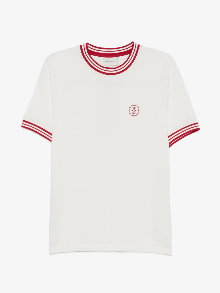 crew neck logo print T-shir