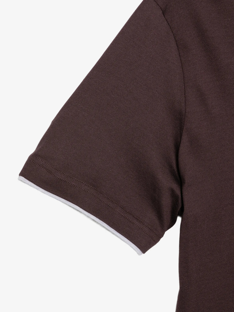 contrast-trim T-shirt