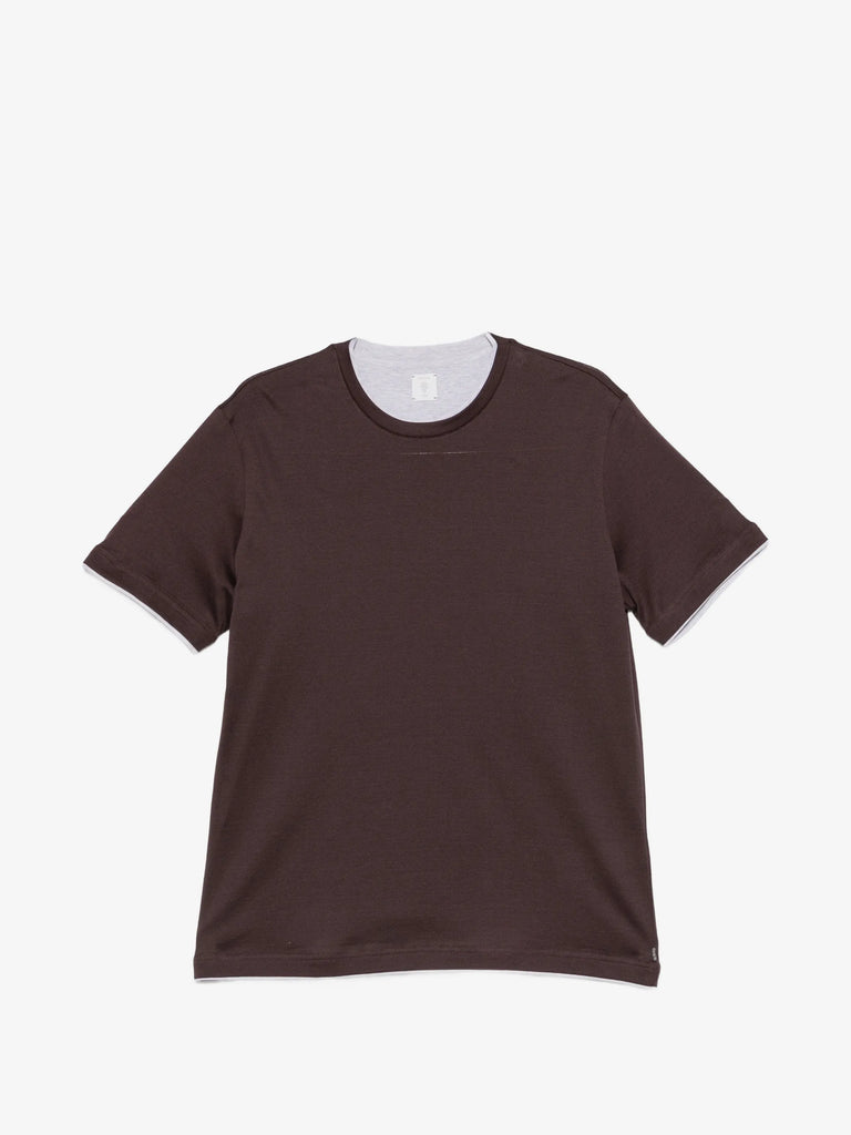 contrast-trim T-shirt