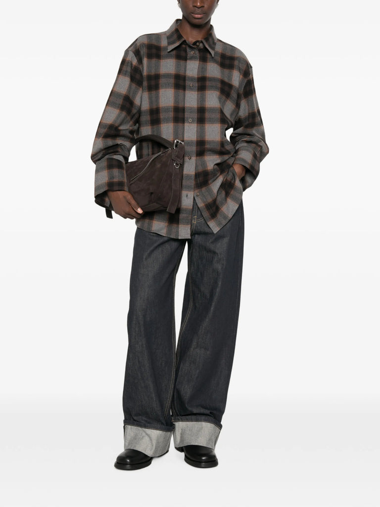 Flannel check overshirt
