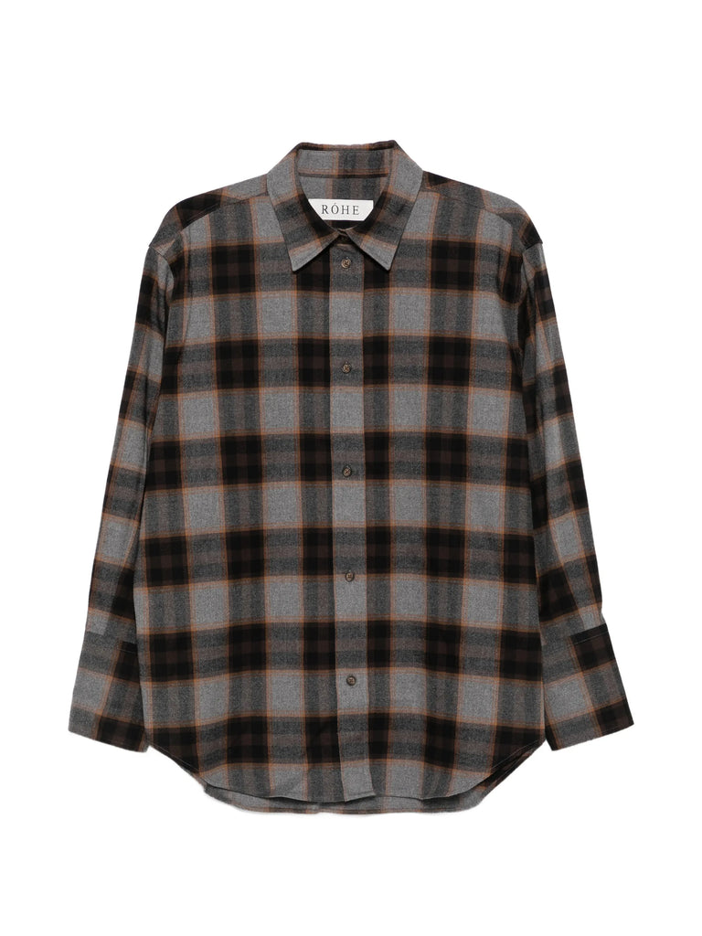 Flannel check overshirt