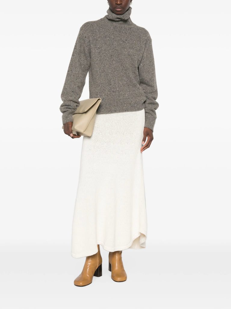 Mouliné turtleneck sweater