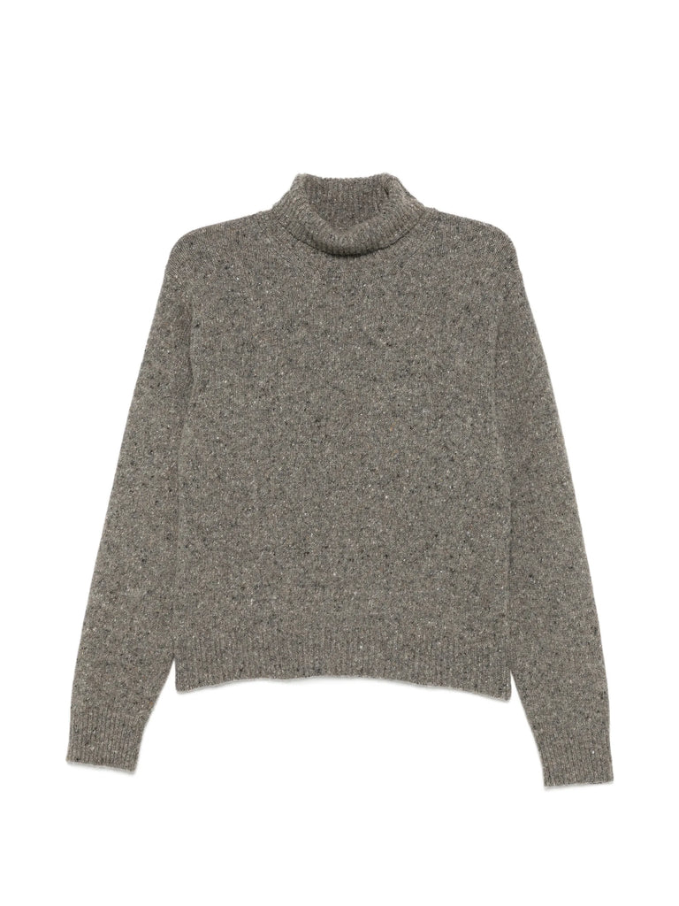 Mouliné turtleneck sweater