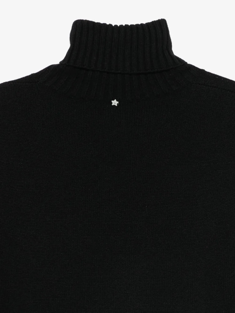 roll-neck short-sleeve sweater