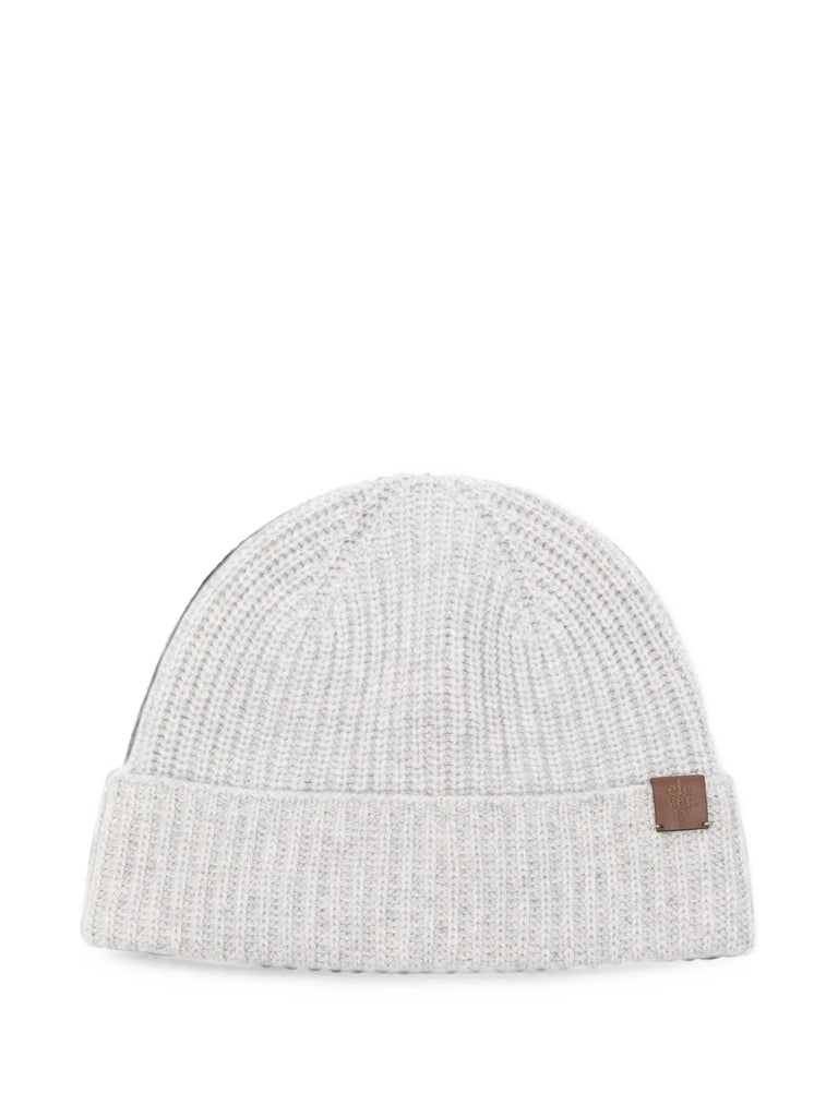 ribbed-knit beanie hat