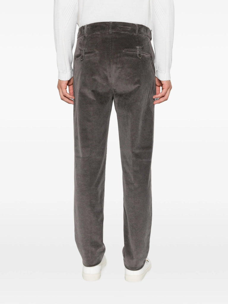 corduroy pleated trousers