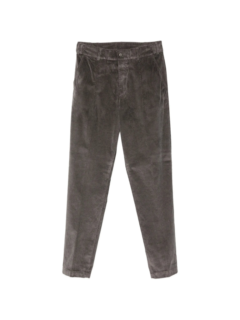 corduroy pleated trousers