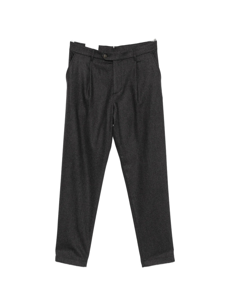 pleated wool trousers