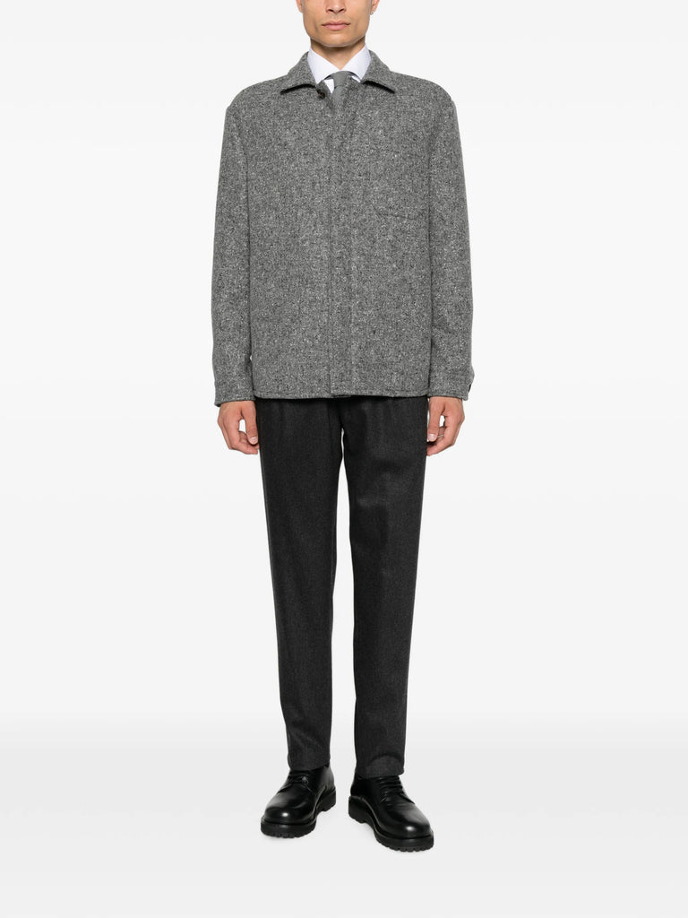 pleated wool trousers