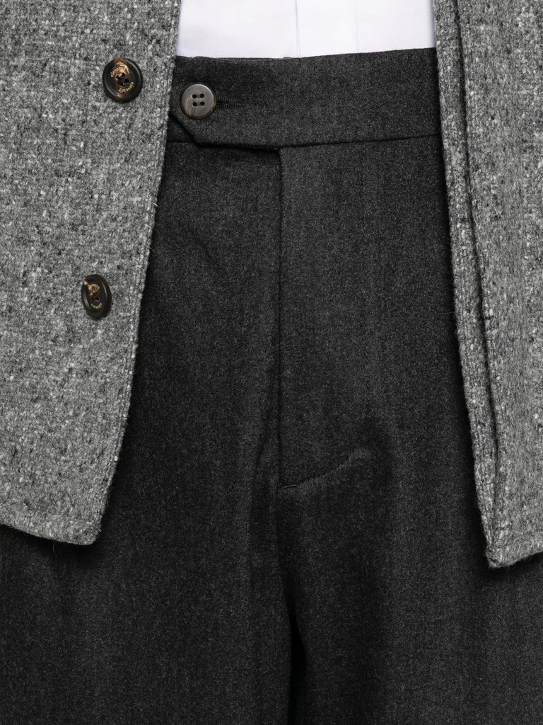 pleated wool trousers