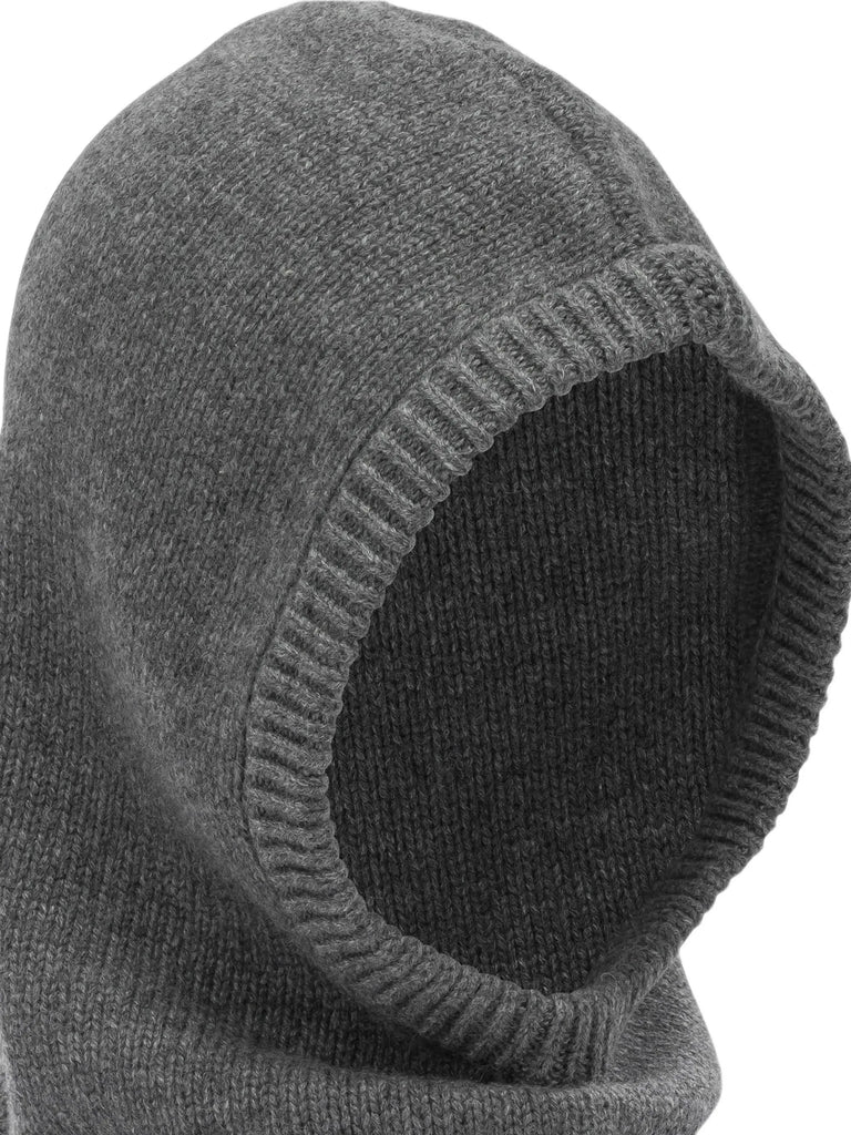 ribbed-trim balaclava