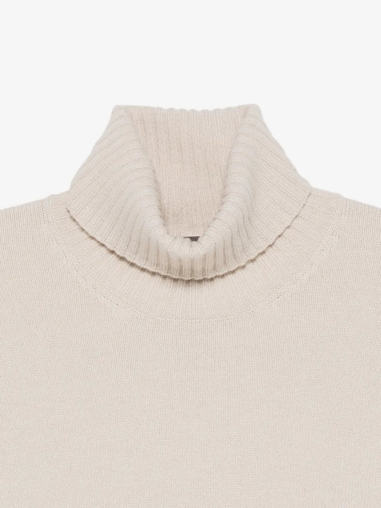 roll-neck short-sleeve sweater