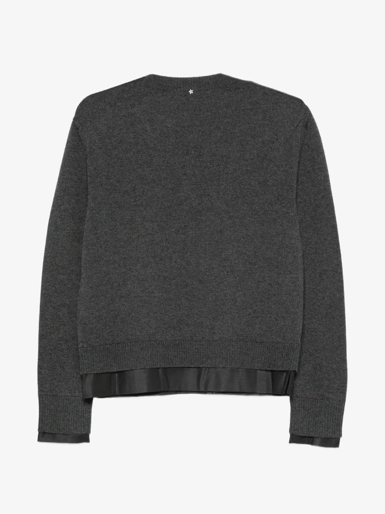 knit V-neck sweater