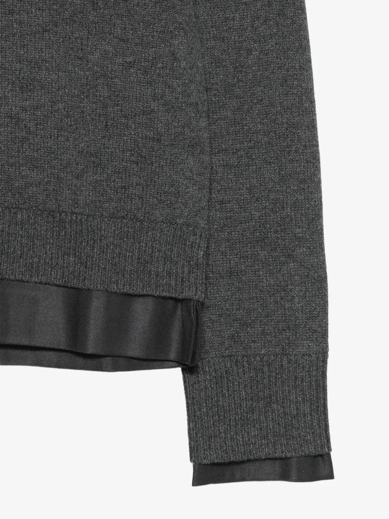 knit V-neck sweater