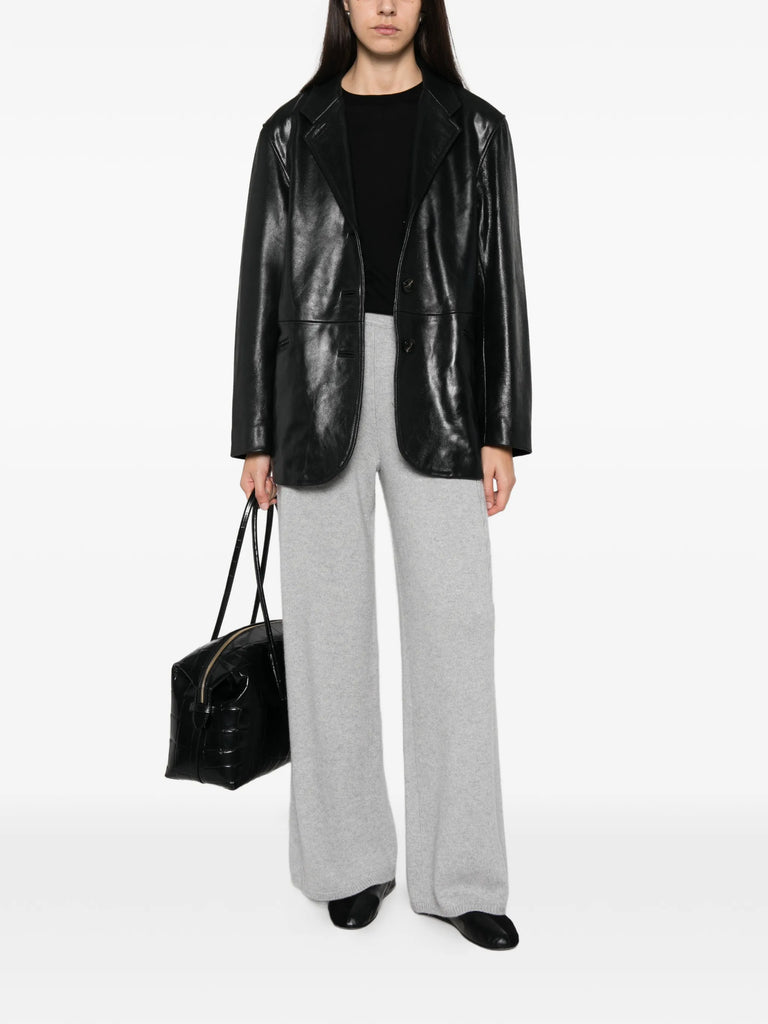Olanda cable-knit palazzo pants