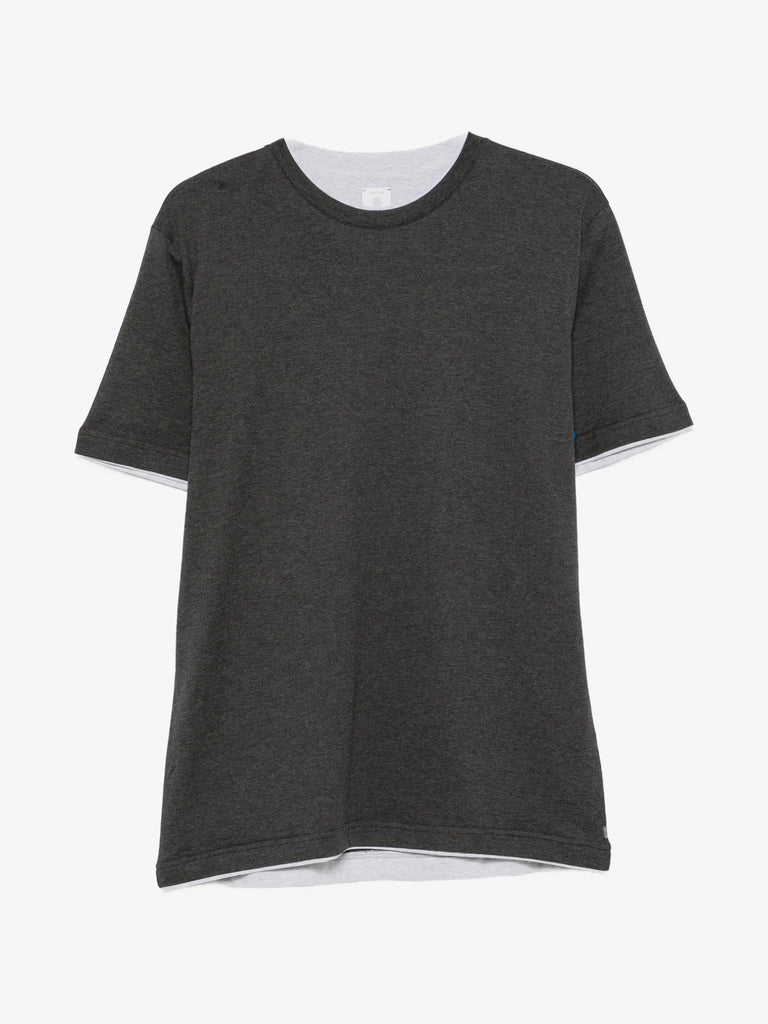 layered-effect short-sleeve T-shirt