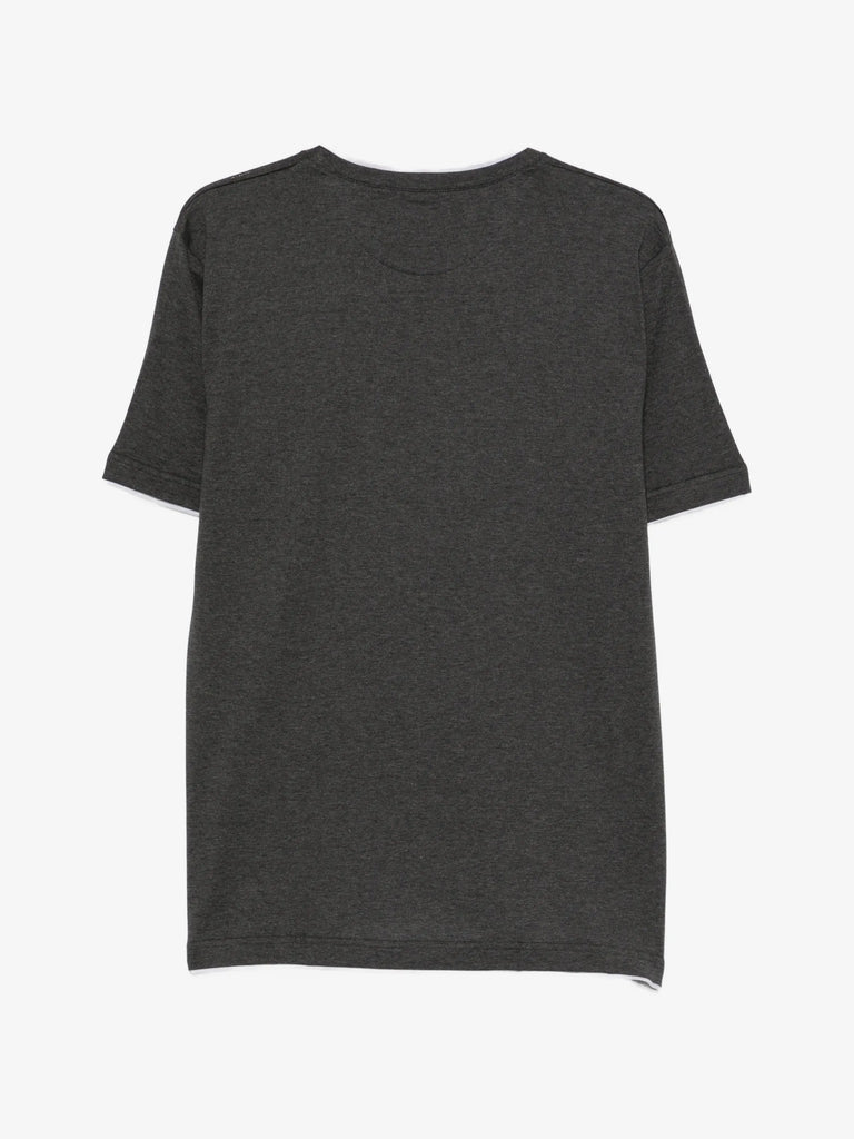 layered-effect short-sleeve T-shirt