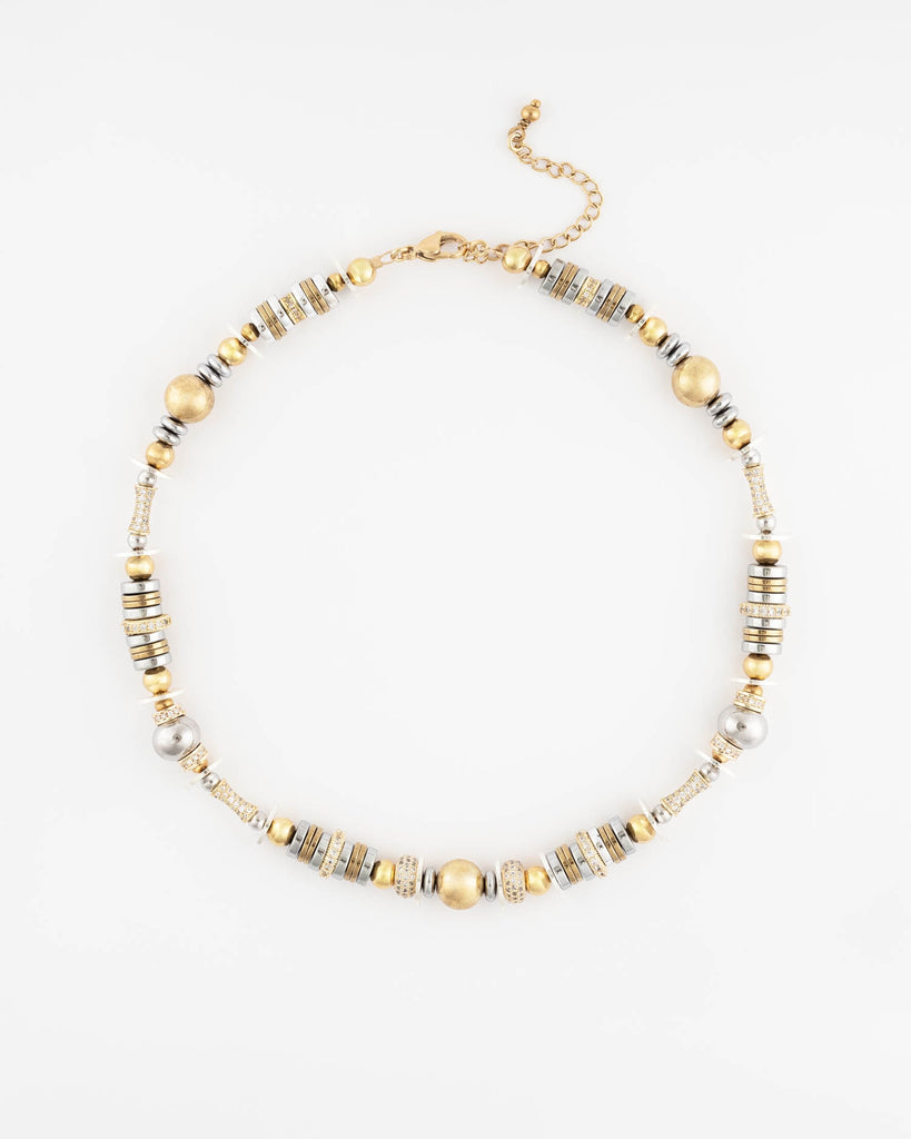 Nefertiti Gold & Silver Necklace