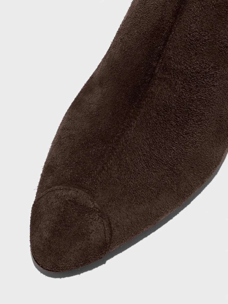 Mia Cap suede wedge-heel ankle boots
