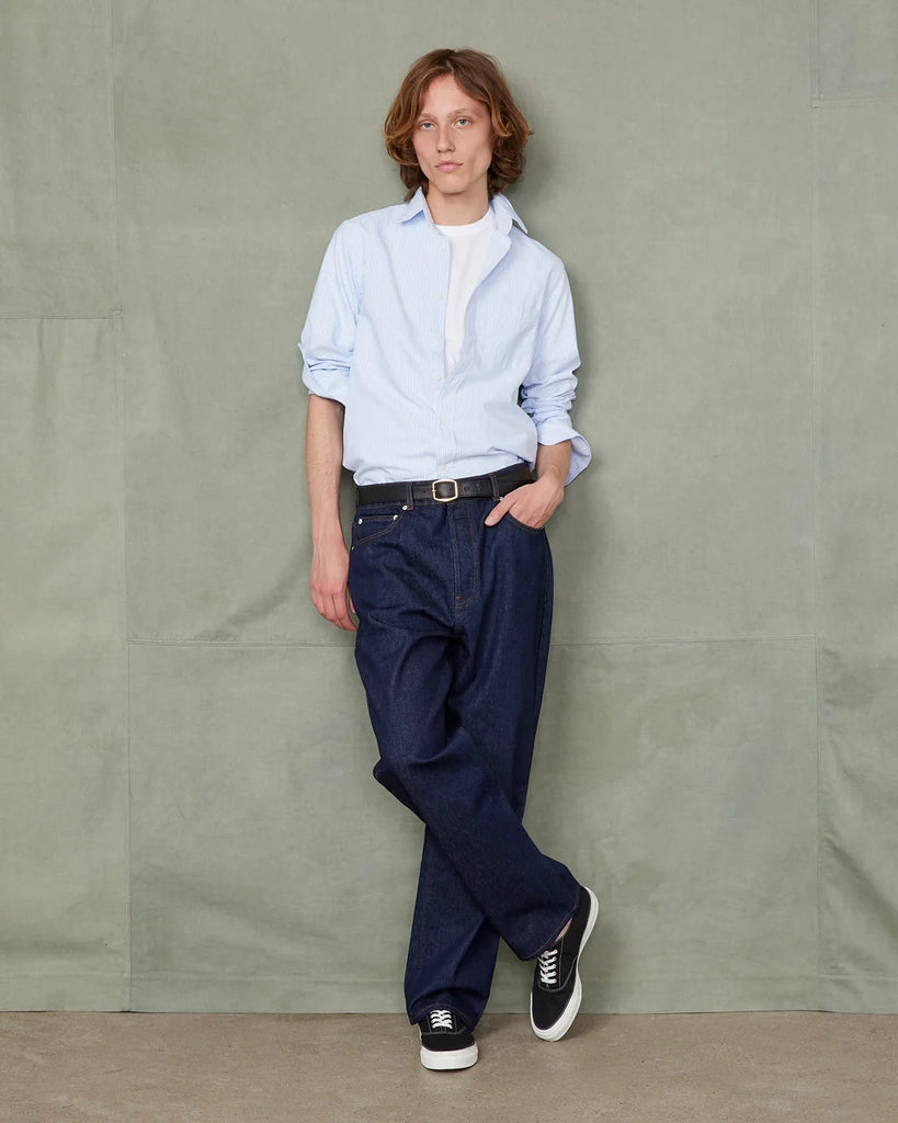 straight-leg jeans