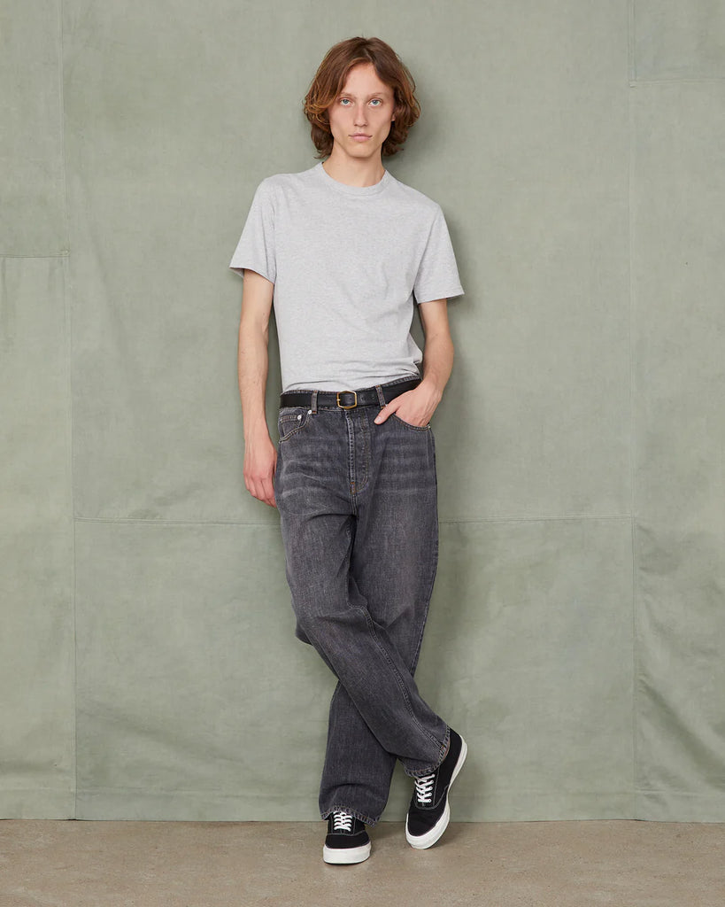 straight-leg jeans