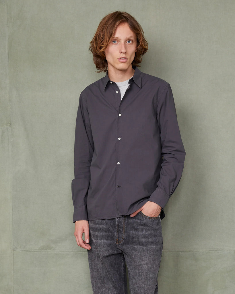 Soft Collar Poplin Shirt