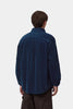 Loyde corduroy logo-patch shirt