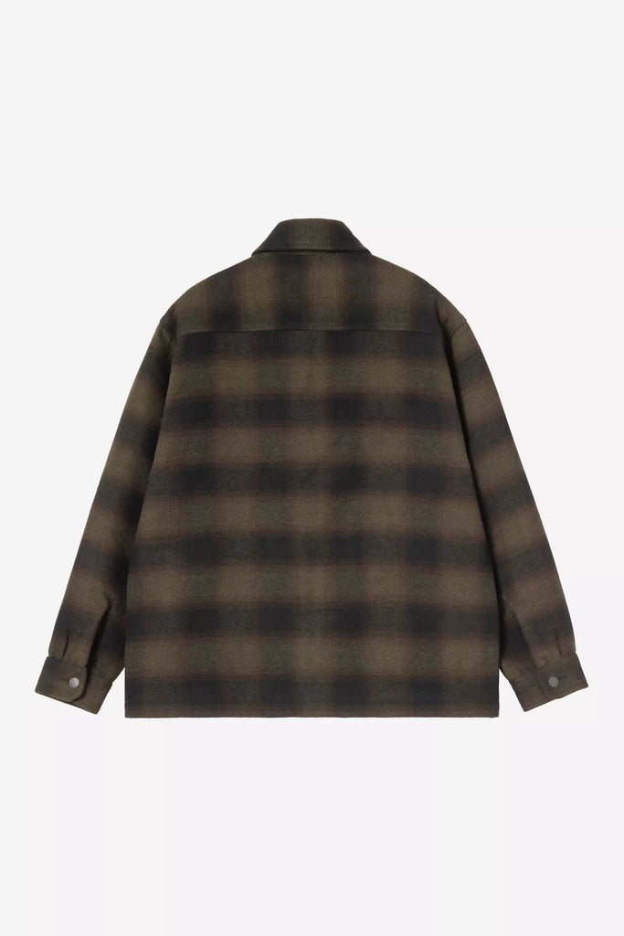 Alton check-pattern twill jacket