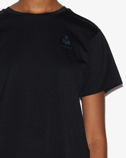 Black logo-print short-sleeve T-shirt