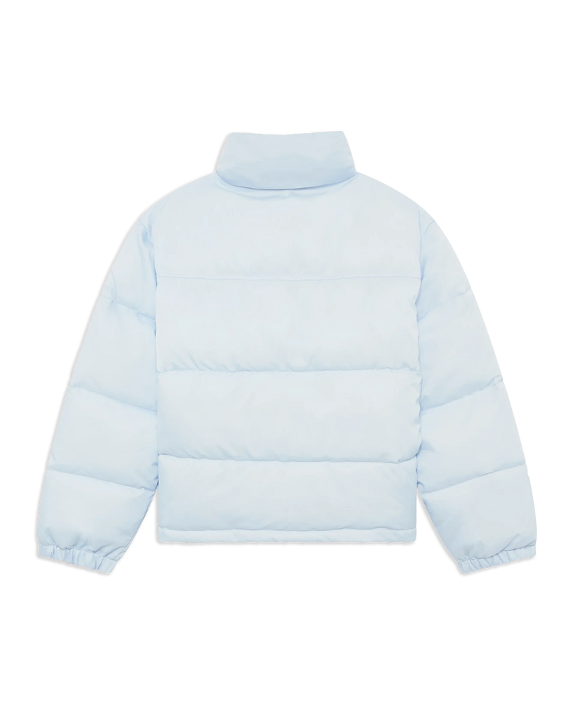 slogan-print padded jacket