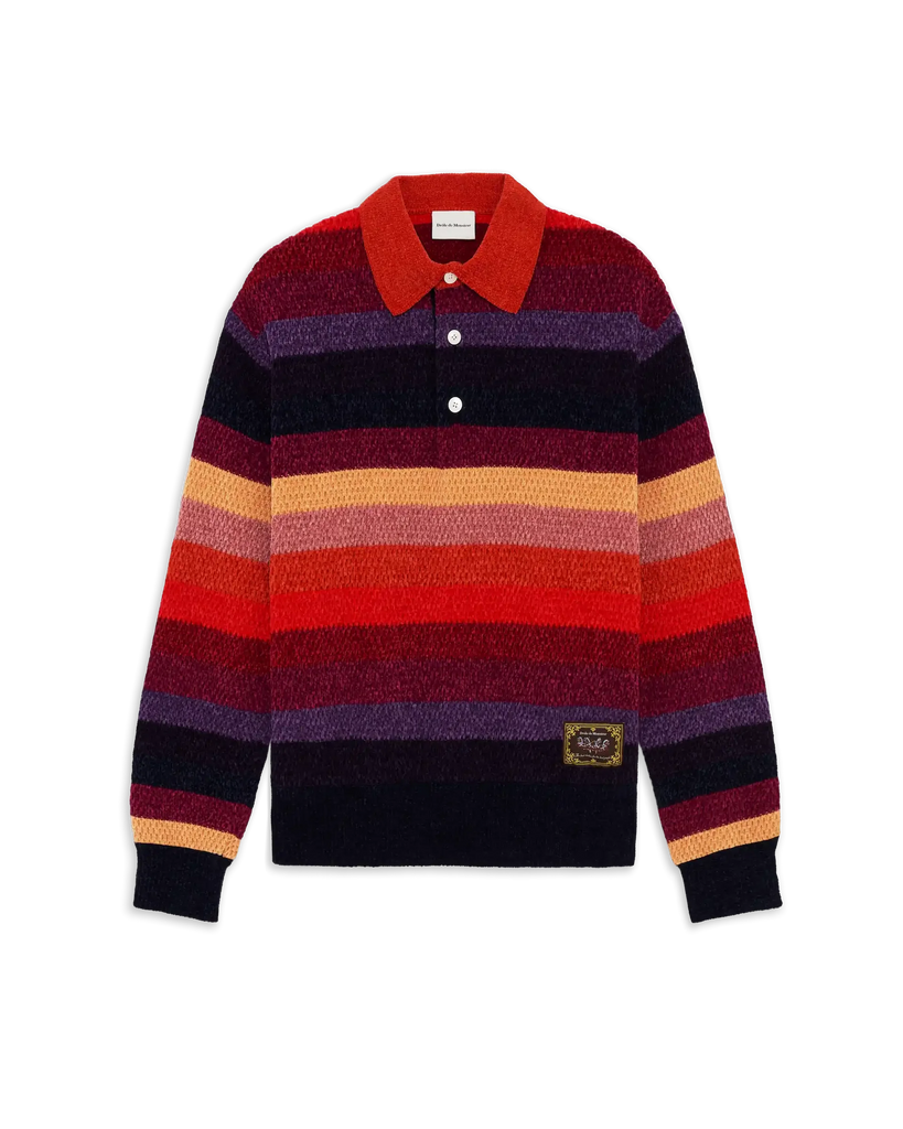 striped knit sweater