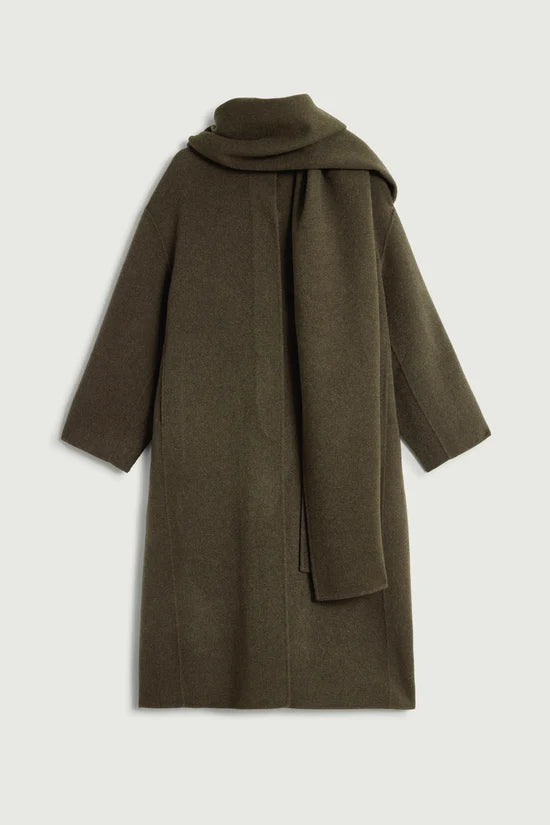 Finn scarf-detail coat