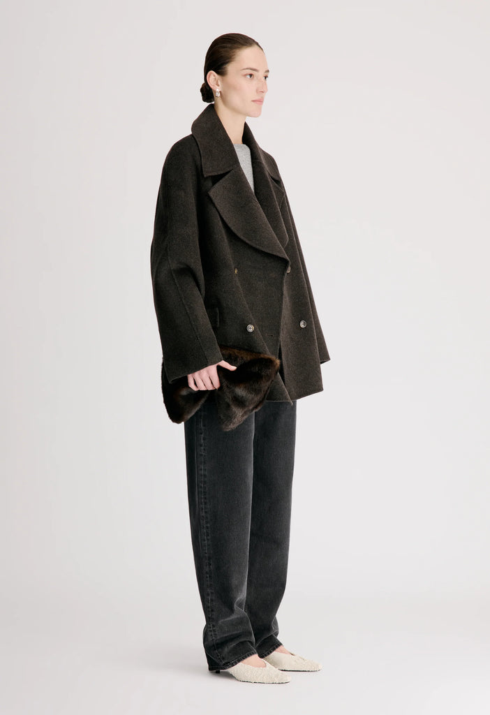 double-breasted notch-lapel jacket