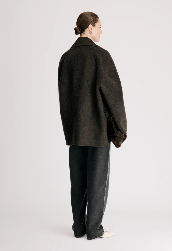 double-breasted notch-lapel jacket