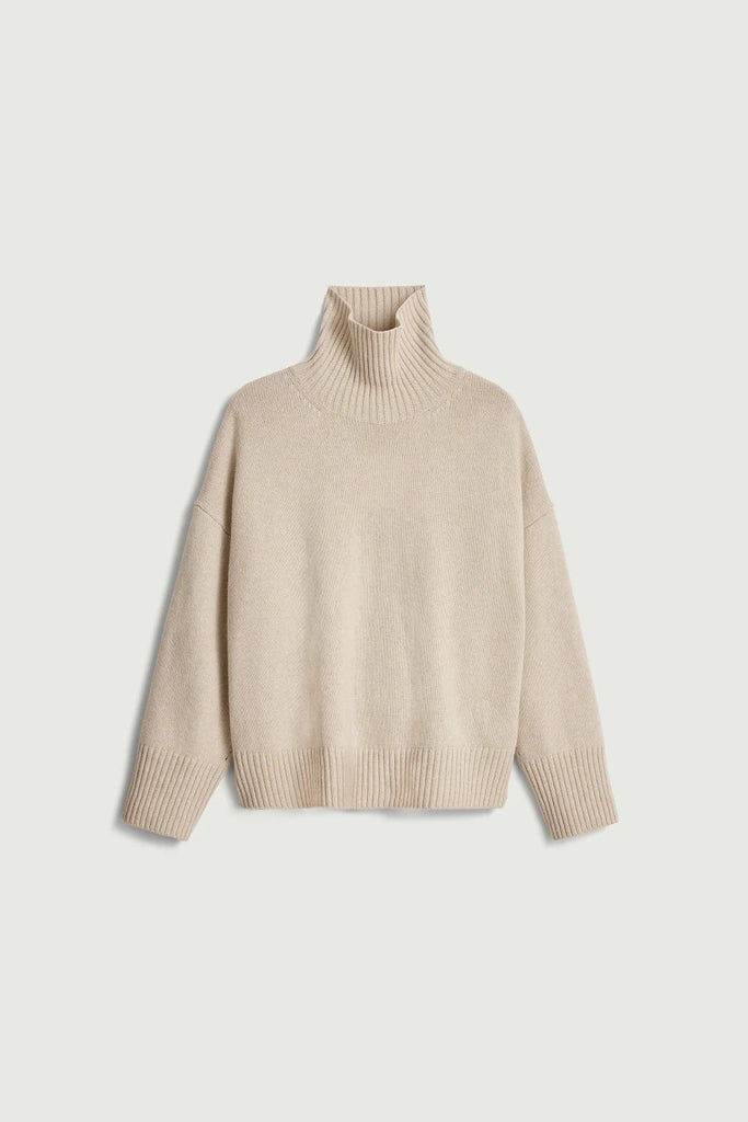 roll-neck wool sweater