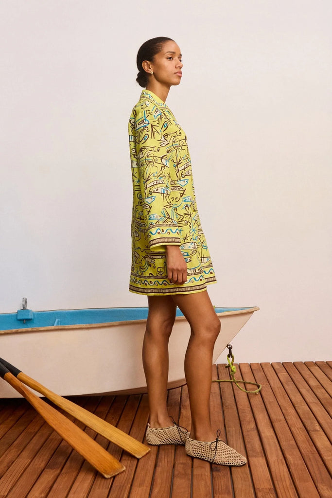 FISH STICKS LONG SLEEVE MINI DRESS