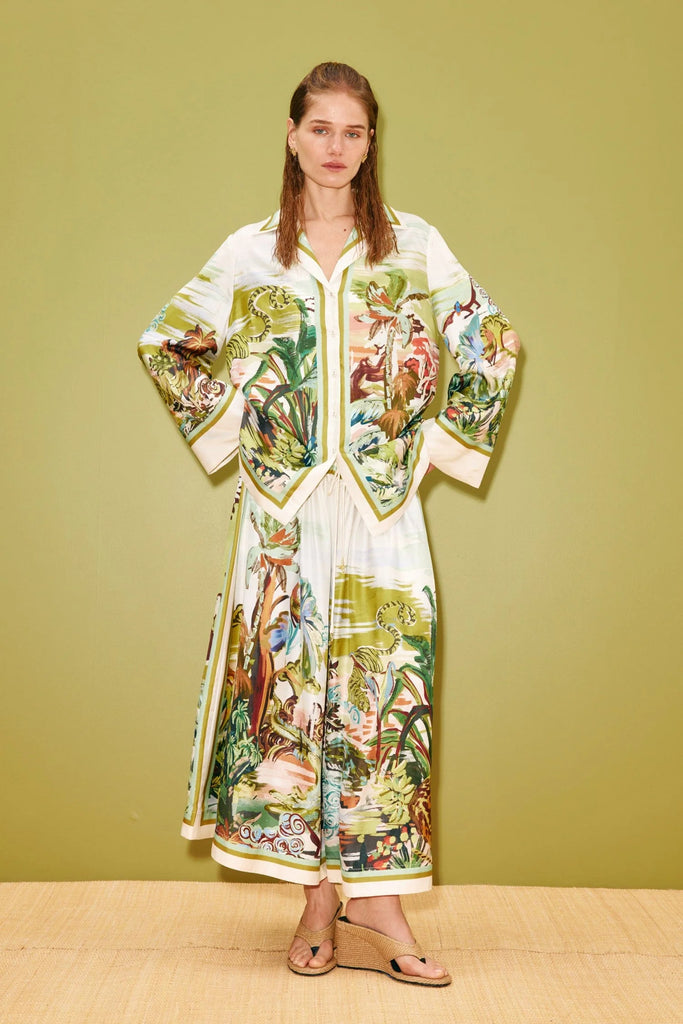 Jungle Boogie silk trousers