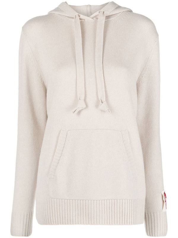 Cashmere-wool blend hoodie