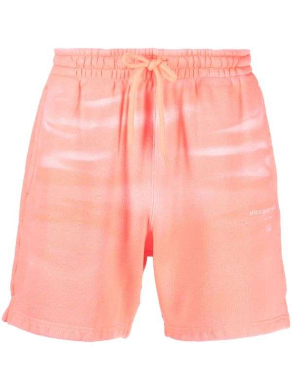 Alexander Wang tie-dye cotton track shorts by Alexander Wang