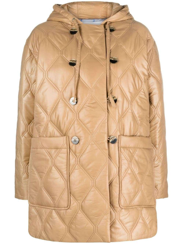 Quilted hooded jacket