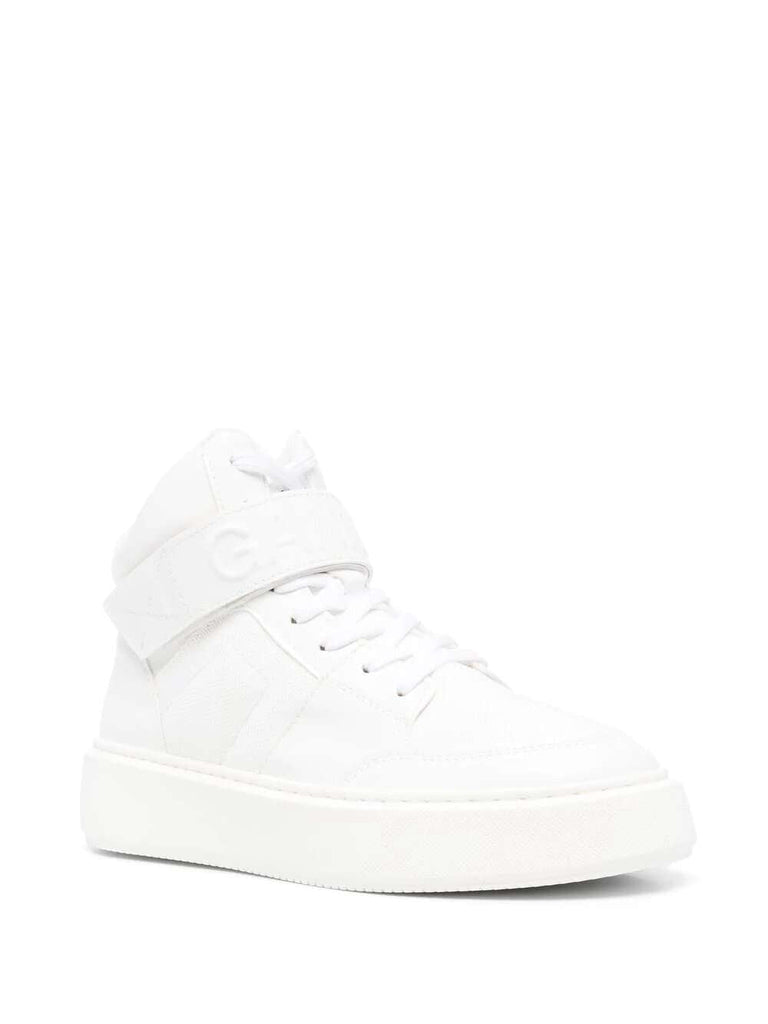 Touch-strap high-top sneakers